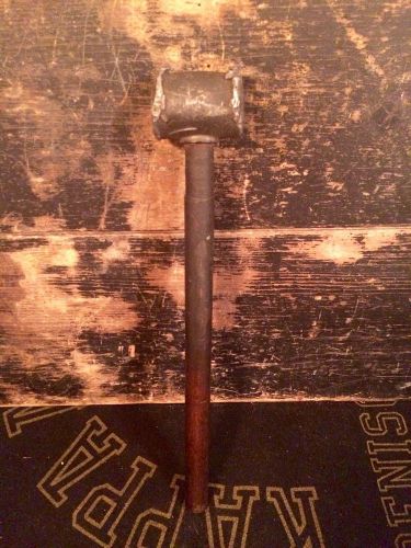 Vintage 1930&#039;s lead mallet with oak handle for sale