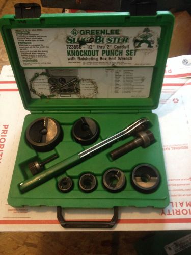 Nice! Greenlee 7238SB 1/2&#034;-2&#034; Slugbuster Knockout Punch Set #3910