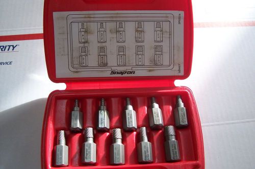 New sealed snap on 10 pc.multi-spline screw extractor set for sale