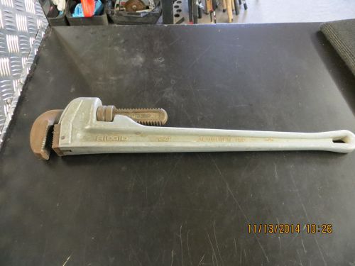 Ridgid model no. 824 aluminum straight pipe wrench, 24&#034; for sale