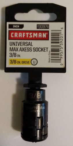 New Craftsman 3/8 in. Dr. Universal Max Axess 3/8 in Socket # 30974
