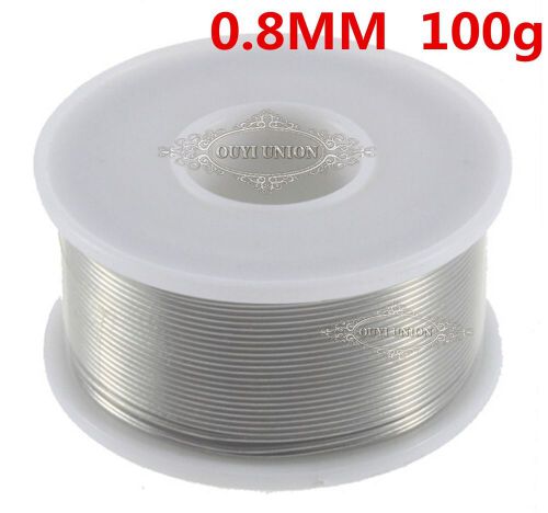 Tin/lead 63/37 0.8mm 100g rosin core solder wire flux solder welding iron reel for sale