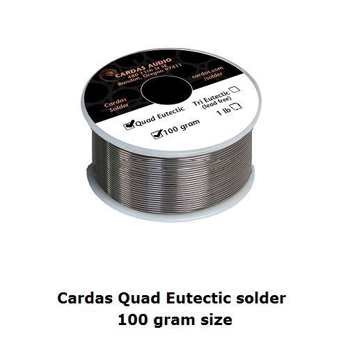 Cardas Audio Quad Eutectic solder silver content- 100 gram spool