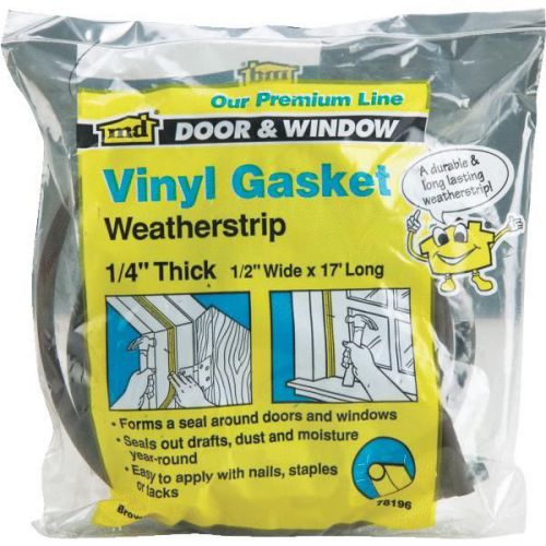 Vinyl Gasket Door Jamb Weatherstrip-17&#039; GASKET WEATHERSTRIP