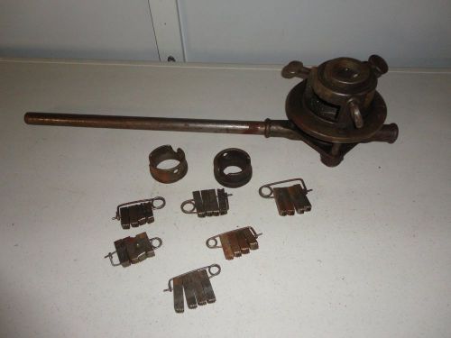 Vintage Toledo Pipe Threading Machine Co. No. 1 Pipe Threading Tool with Dies