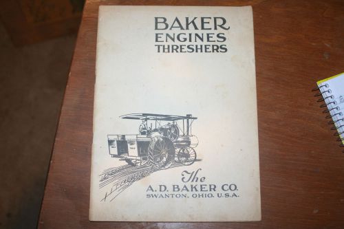 VINTAGE, BAKER ENGINES MAGAZINE,, CATALOG, STEAM ENGINE, THRESHING