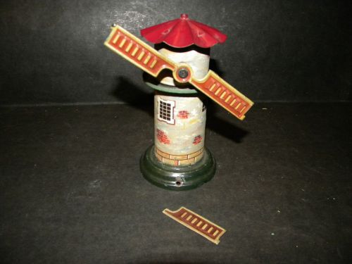 Antique Bing Toy Steam Engine Small Windmill Germany