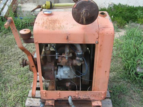 Vintage leroi model b45 gas 2 cylinder water cooled gas engine stationary motor for sale