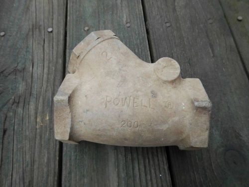 Powell 2&#034; brass check valve live steam engine traction #1 for sale