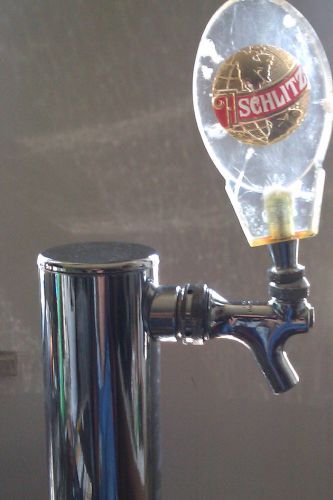 2 1/2&#034; tap-rite single faucet direct draw beer tap w/ lucite &#034;schlitz&#034; handle for sale