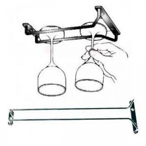 24&#034; wine glass rack, wire hanging rack b000h0y6oy, chrome, update international for sale