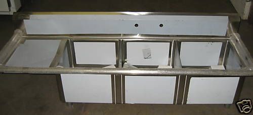 Sink - 3 Compartment w/ Left Side Drainboard..BRAND NEW