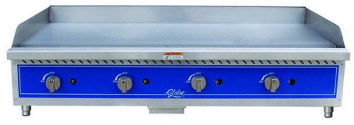 Globe 48&#034; counter top gas griddle, gg48g, flat top, grill, commercial, new, food for sale