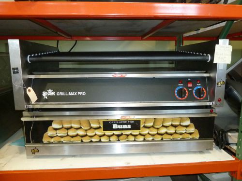 Star 50s hot dog roller grill / sst50 bun warmer combo - cap. of 50 - refurb. for sale