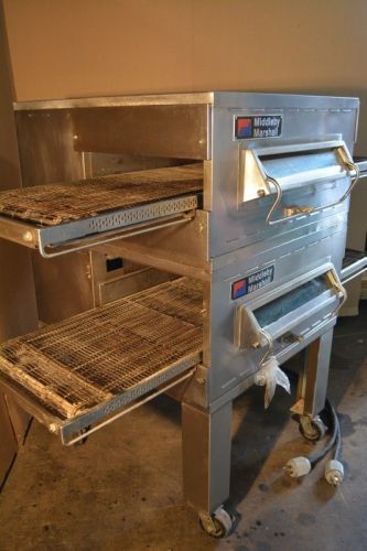 &#034;MIDDLEBY MARSHALL&#034; COMMERCIAL  DOUBLE STACKED ELECTRICAL CONVEYOR PIZZA OVEN