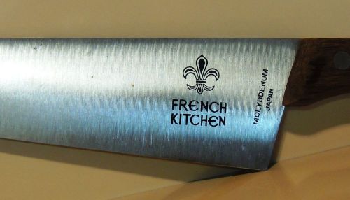 French Kitchen Chef&#039;s Knives Set of Three Molybdenum  - Japan Vintage