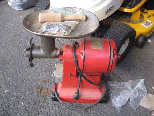 Vintage hobart model 181360 1/4 hp commercial cast iron meat grinder / sausage for sale