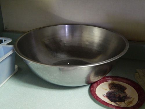 Commercial Stainless Steel prep bowl; approx. 17&#034; dia.; Lion Bentley Korea # 913