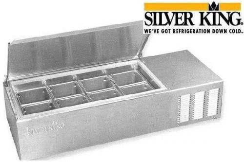 Silver king refrigerated counter prep table 43&#034; 8 pan model skps8-c1 for sale