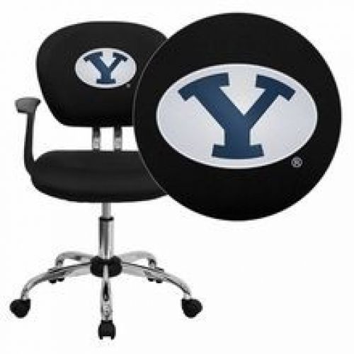 Flash Furniture H-2376-F-BK-ARMS-40010-EMB-GG Brigham Young University Cougars E