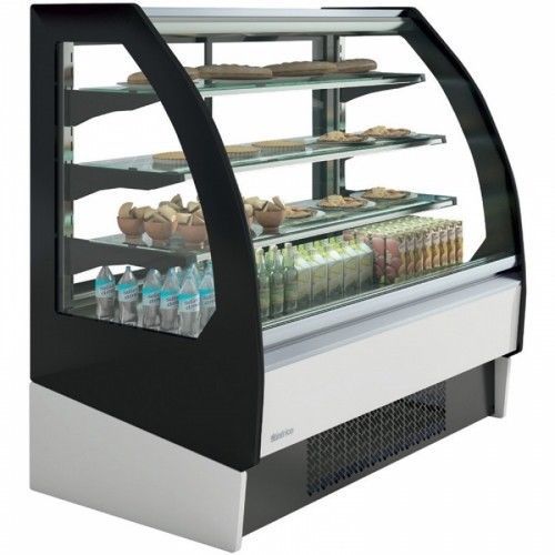 Infrico vbr12r deli  bakery curved glass deli bakery display case refrigerated for sale