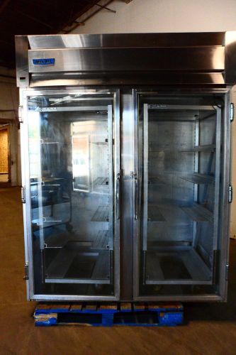 Heavy duty commercial grade &#034;mccall&#034; remote roll in refrigerator with 2 racks for sale
