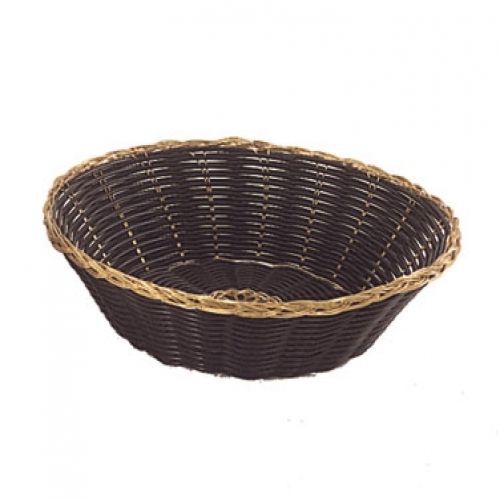 BBV-8R Black and Gold Round Bread Basket