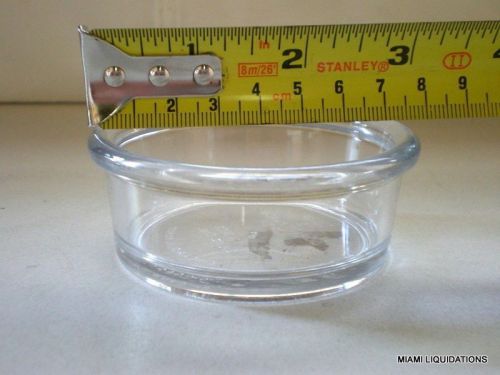 2.5 oz cap Ramekin Silite Carlisle 3621  SAN plastic clear BPA free Sauce dish