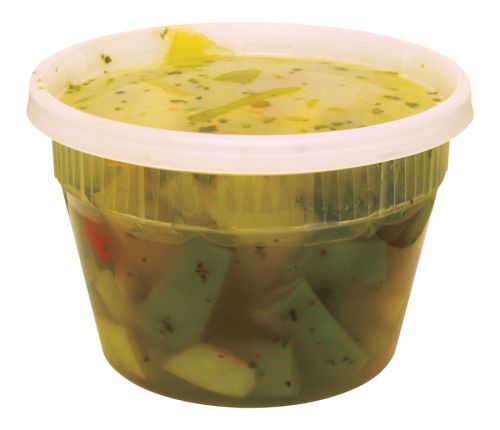 16oz. deli containers w/ lids newspring yl2516 120 sets restaurant caterer gr8$ for sale