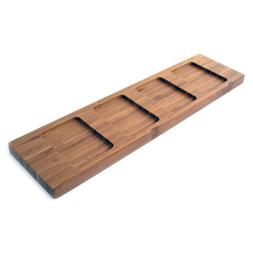 Front Of The House FOH Nami Bamboo 4 Compartment Tray BHO023BBB21