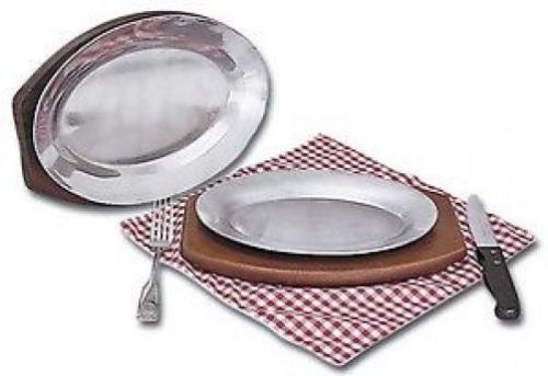 Cast Aluminum Oval sizzling Steak Platter 12-1/2&#034; x 8-1/2&#034; Adcraft SZ-12