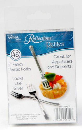 WNA Reflections Heavyweight Plastic Fork 48 Count - Reflections Fancy Petite For