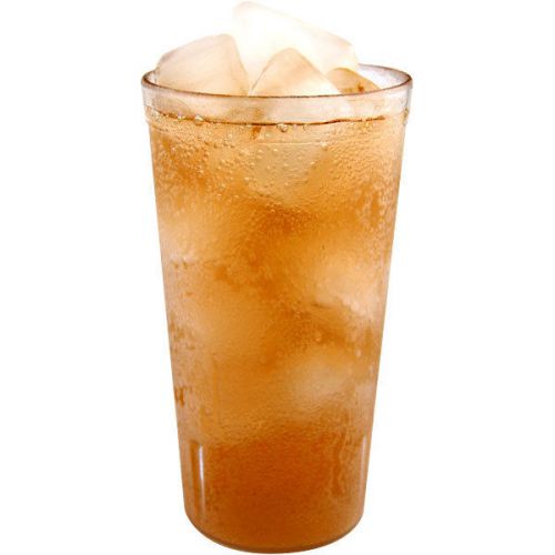 Clear plastic cups pebbled glasses - 16 oz - set of 12 - tumbler bar drinkware for sale