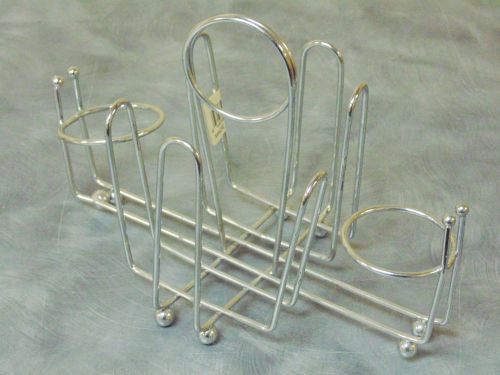 Combination Holder Lot of 16 chrome plated wire  salt &amp; pepper shakers NEW