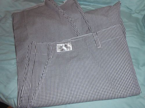 2 PAIRS BEST TEXTILES INTERNATIONAL CHEF CHECKERED PANTS NEW 54 X 99