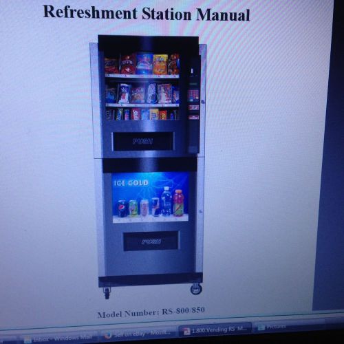 Vending Combo Soda / Snack Machine RC850/RC800 (RC-850 &amp; RC-800) Stackable