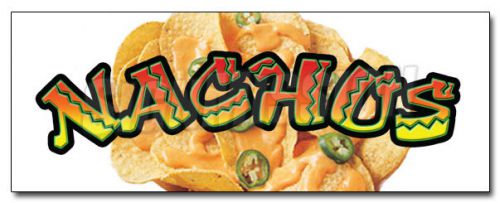 24&#034; NACHOS #2 DECAL sticker cheese chips cart supplies stand trailer