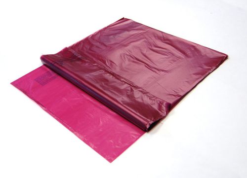 2 case 2000 burgundy plastic merchandise shopping bags 10x13 disp suffocation for sale