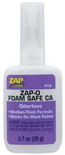 Zap-a-gap hobby supply zap-o foam safe ca (.7 oz.) mint for sale