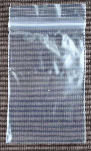 100 2x3 Ziplock Reclosable 2 MIL Plastic Poly Bags New