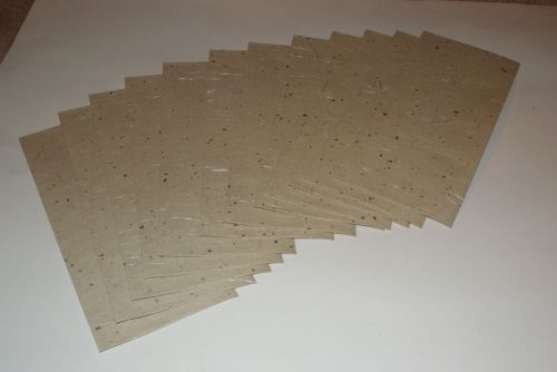 12 handmade envelope (4x9.5) beige (silk thread/speck) for sale