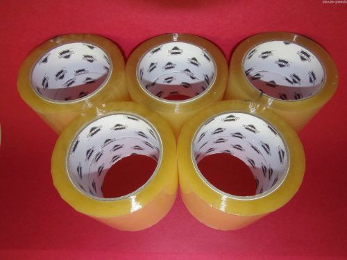 5 rolls clear packing tape 4 inch wide 72 yard 2.0 mil 3&#034; core label protector for sale
