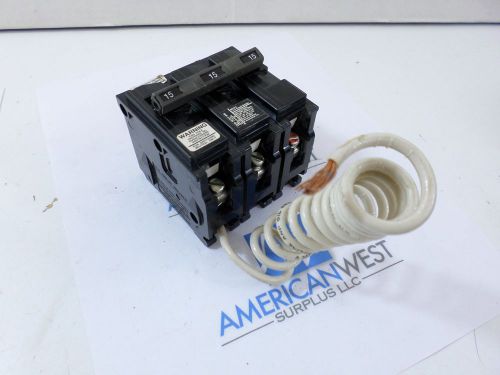Siemens ITE  QG315  3 pole 15 amp plug in Switching Neutral breaker 240 volt  Q