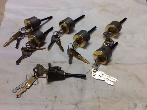 7 Kwikset Titan Deadbolt cylinders KD w/ removal key
