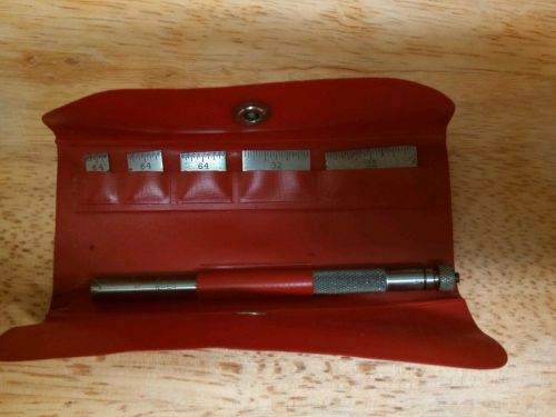 Starrett #S423 Rule Set W/ Holder and Vinyl pouch