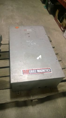 ERIEZ MAGNETICS CONTROL MODEL 40C41 STYLE 86  S/N A64205 460VAC IN 120VDC OUT