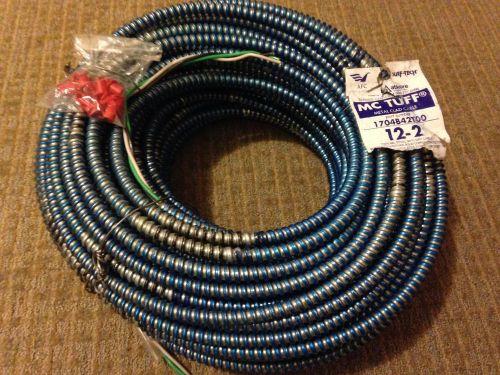 Afc roll 250&#039; mc tuff 12-2 metal clad cable solid copper with ground 1704b42t00 for sale