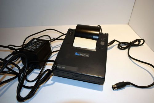 Two Verifone P-250 Card Receipt Printer w/AC adapter, Cable &amp; extra roll paper