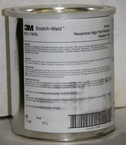 3M Scotch-Weld High Performance Yellow Rubber Gasket Adhesive (EC-1300L) 1 Gal