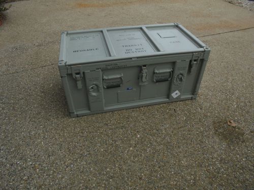 Surplus military aluminum shipping container hardigg pelican 36x19x16 thermodyne for sale